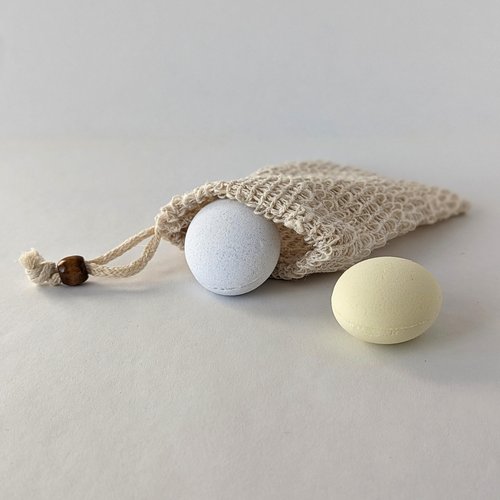 Lazy Spa Day - Energize with Awake: Lavender, Chamomile, Jasmine. Relax with Dream: Lemon, Eucalyptus, Grapefruit. 10-Piece Shower Steamer and Shower Bombs Aromatherapy Gift Set with Burlap Bag