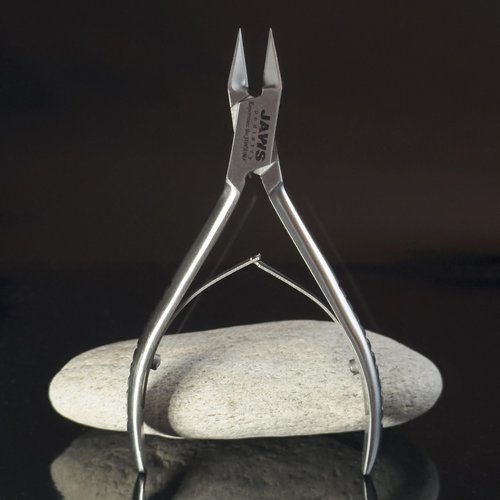 Small Surgical-Grade Toe Nail Clippers - Jaws Podiatry Stainless Steel Double Action Toenail Clippers for Thick Toenails - Ingrown Cuticle Nippers - Manicure Tools - Pedicure Tools