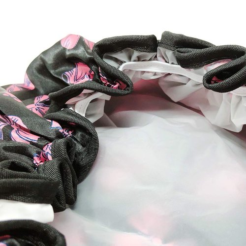 allydrew Reusable Women's Waterproof Shower Caps for Long Hair, Kitties