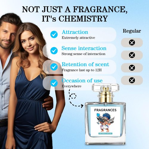 Upgraded 2.0 Cologne for Men - Pheromone-Infused Fragrances | Pheromone Cologne | Enhance Attraction | Long-Lasting Seductive Herbal Scent | 50ml EDP Perfume Spray, Men's Perfume Pheromone Colognes