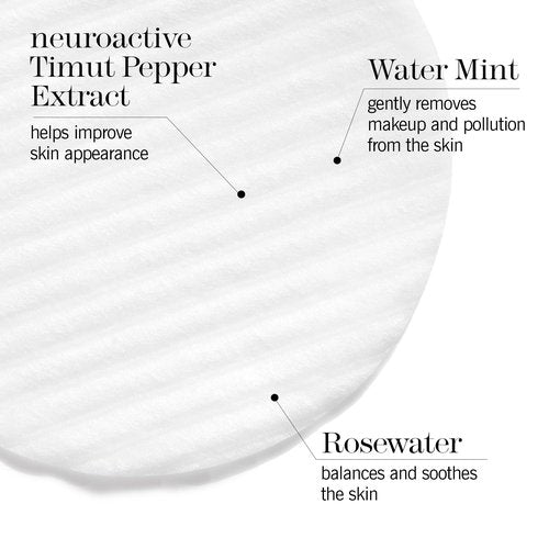 This Works - In Transit No Traces Cleansing Pads, Rosewater & Mint Infused Facial Wipes, Gentle Make-Up Remover (80 pads)