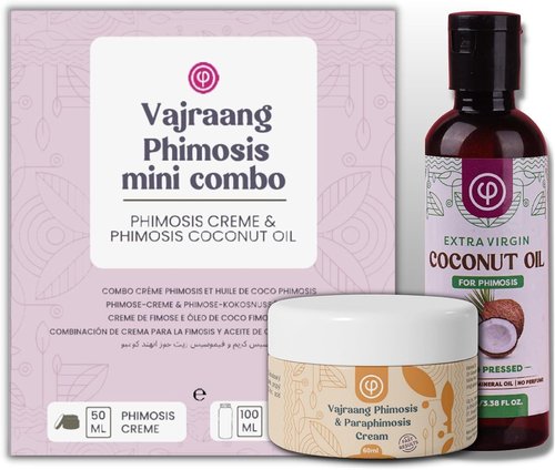 Vajraang Phimosis mini combo with Phimosis Creme & Phimosis oil