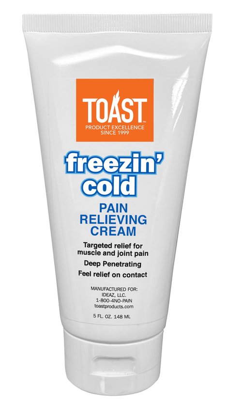 Toast Freezin Cold Extra Strength Pain Relief Cream for Muscles and Joints - 5 Ounces