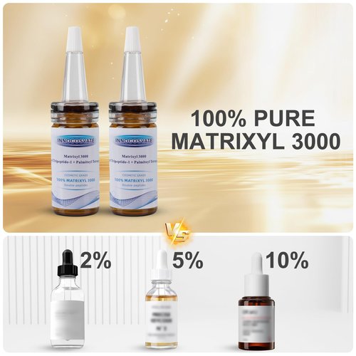 INNOCOSVATE Matrixyl 3000 100% Pure Serum - 0.68 fl Oz Undiluted Reduce Wrinkle, Daily Skin Care Booster for IDY,Fragrance-Free
