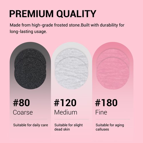 MelodySusie Portable Electric Nail Drill with 60 Pcs Replacement Sandpaper Discs