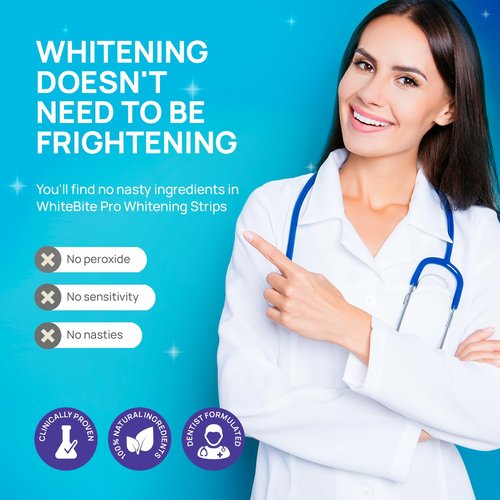 Whitebite Pro Teeth Whitening Strips - Blue