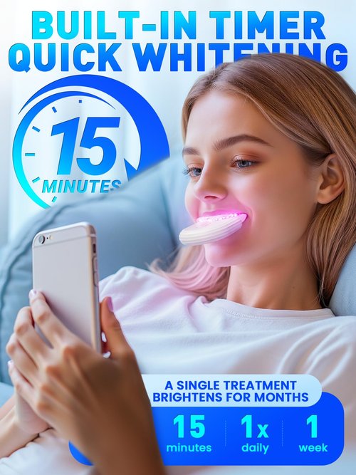 Teeth Whitening Kit for Sensitive Tooth: Professional Whitening Gel Pens Strips Dental kit, 32X LED Light White Personal Care Products, 35% Carbamide Peroxide Whitener, Beauty Tools for Home