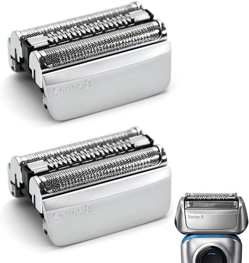 83M Replacement Head Compatible With Braun Series 8, 83M Wet and Dry Replacement Foil and Cutter for Braun Electric Shaver S8, 8370cc, 8340s, 8350s, 8467