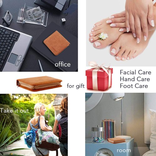 FAMILIFE F03 Manicure Set, Pedicure Kit Nail Clipper Set 13pcs Professional Men Grooming Kit and 11 in 1 Stainless Steel Pedicure Tools Kit Grooming Kit with Portable Brown Leather Travel Case