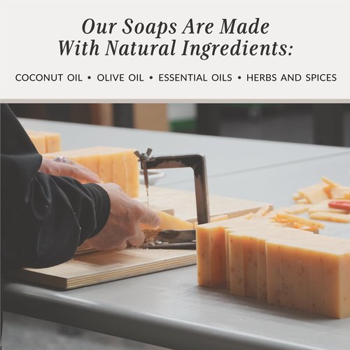 Plantlife Vegan Hemp 6-Pack Soap Bar - Moisturizing and Soothing Soap for Your Skin - Hand Crafted Using Plant-Based Ingredients - Made in California 4.5oz Bar