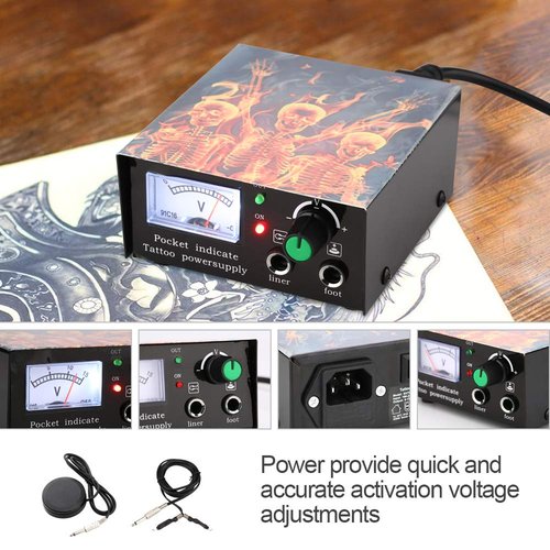 Chiitek Complete Professional Tattoo Kit 4 Pro Machine Guns 40 Color Ink Power Supplies Disposable Needles Grips Tattoo Supplies for Beginners