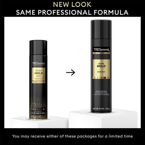 TRESemmé Hairspray, Extra Hold, 2-Pack – Moisturizing Hair Spray, Anti-Frizz Products, Humidity Protection, 14.6 Oz Ea