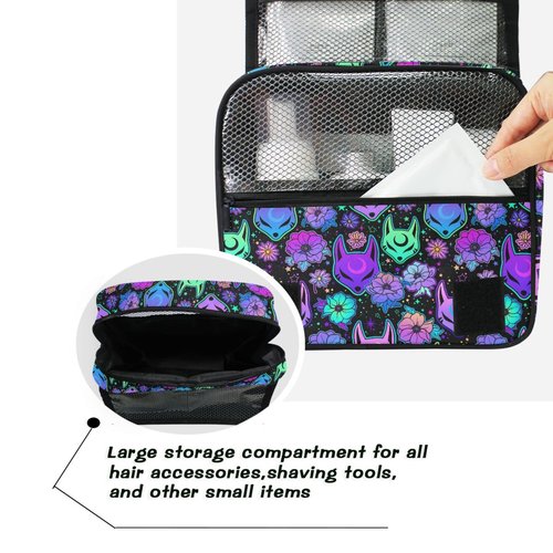 Hanging Toiletry Bag Magic Purple Fox Makeup Bag Travel bag for Toiletries Portable Toiletry Organizer Bags Toiletry Bag for Women Men, Travel-Essentials Toiletry Bag