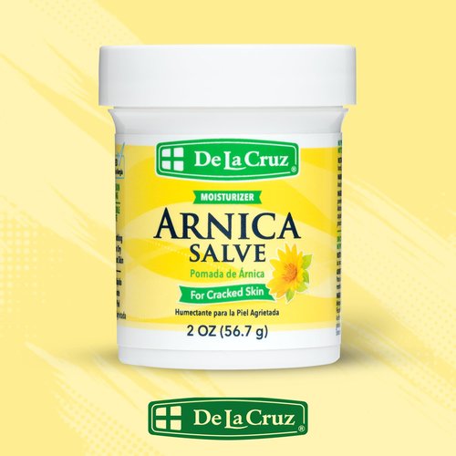 De La Cruz Arnica Salve - Foot Cream for Dry Cracked Heels and Feet - Moisturizing Hand Salve for Dried Hands - 24 Hour Moisture Foot Cream for Dry Cracked Feet and Rough Skin - 2 OZ (6 Pack)