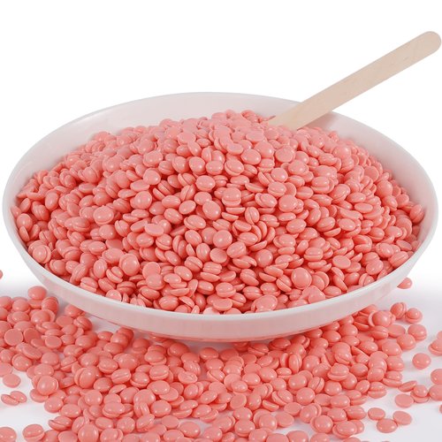 Wax Beads Bulk - 2.5lb Wax Beans Supplies for Esthetician - Professinal Painless Waxing for Face, Upper Lip, Bikini, Leg, Women Natural Melting Kit - Hypoallergenic Hard Wax Beads Bulk