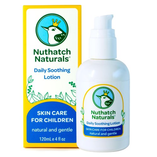 Nuthatch Naturals Kids Lotion - Daily Use Gentle Moisturizer - Plant Based, Moisturizing & Non-Toxic Soothing Lotion for Kids - Dermatologist Tested - Gentle, Mild, Hypoallergenic, Fragrance Free