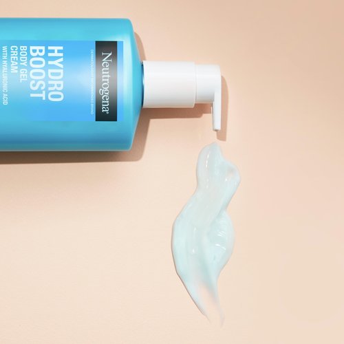 Neutrogena Hydro Boost Body Gel Cream, Hydrating Body Lotion with Hyaluronic Acid for Sensitive Skin, Fragrance-Free Hyaluronic Acid Moisturizer, 16 oz, 2 Pack