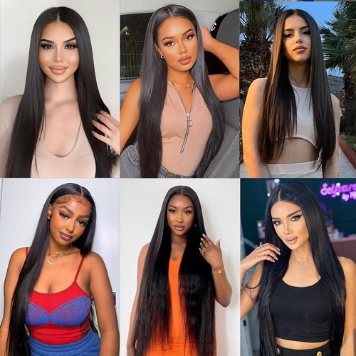 SingleBestHair Lace Closure Human Hair Silky Straight 2x6 Middle Part Closure with Baby Hair 100% Unprocessed Brazilian Virign Remy Hair Natural Color (16 inches)