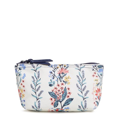 Vera Bradley Every Day Small Pouch Makeup Organizer Bag, Paradise Cream Stripe