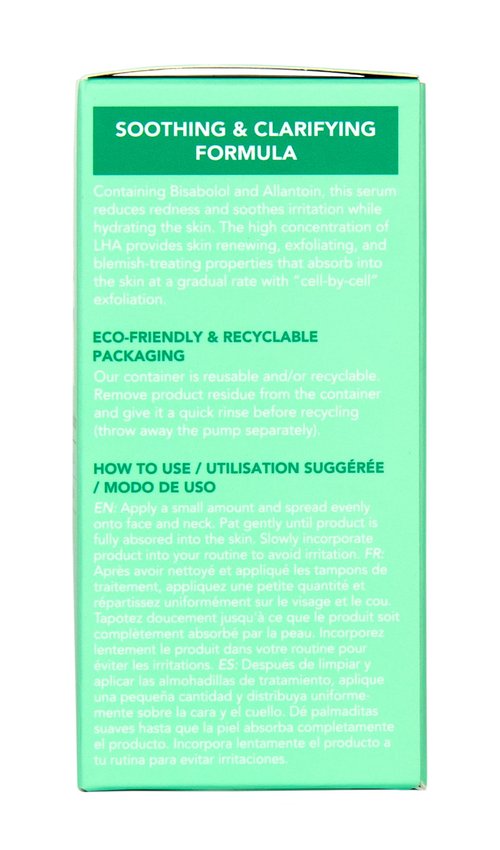 SoloVegan LHA Serum + Moisturizer | Hydrating, Moisturizing, Vegan Korean Skincare for Sensitive, Acne-Prone Skin (Facial Serum, 1.62 fl.oz)