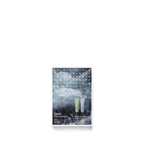 Skandinavisk Sea Giftset of 3 Mini Handcreams. FJORD, ØY 'Island' and HAV 'Sea'. Vegan Formula, 1.oz. x 3