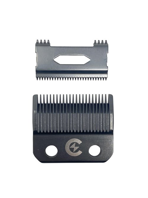 Caliber .50 Caliber Dual DLC Taper Blades - Stainless Steel Replacement Blades for Clippers