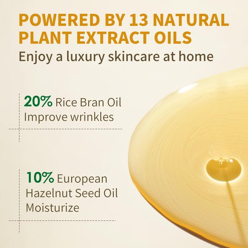 GREEN FARM Organic Squalane Face Oil with Vitamin C - Anti-Aging, Brightening & Repairing Facial Serum for Dry, Sensitive Skin - Ideal for Gua Sha -1 fl oz, ECOCERT Certified