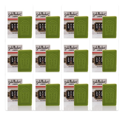Siete Machos URANIA Soap - Jabon Siete Machos 3.17 oz. / 90g (12 Pack)