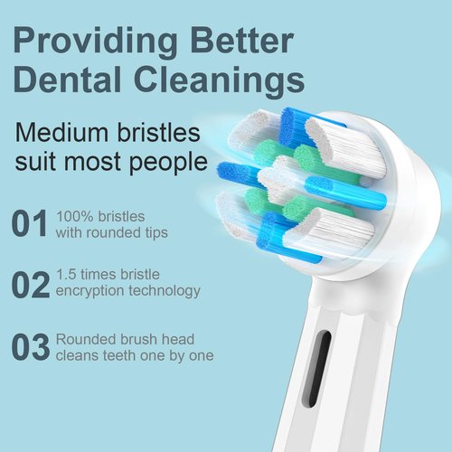 12 Count IO Replacement Heads Compatible with Oral B IO 2/3/4/5/6/7/8/9/10 Series Electric Toothbrushes, Medium Softness Brush Heads Compatible with Oral B iO for Teeth and Gums Care (White)