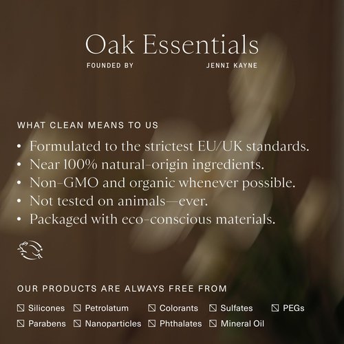 Oak Essentials Cleansing Balm | Makeup Remover Face Cleanser with Avocado Oil, Juniper & Safflower Seed Oil, 1.4 Oz