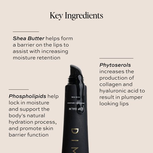 DIME Beauty Lip Balm, Hydrating Lip Balm and Gloss, Vegan & Cruelty-Free, Anti-Aging Lip Care, .5 oz / 15 ml