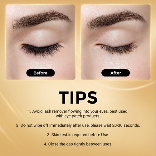 Lash Remover for Cluster, NAGARAKU Eyelash Glue Remover for Lash Extensions Lash Clusters Eyelash Remover DIY Lash Extension Remover Adhesive for Clusters Individual/Strip Lashes DIY at Home 5ml