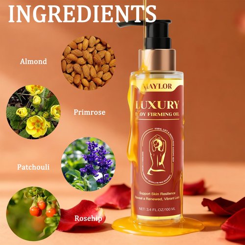 Body Firming Oil - Luxury Toning & Tightening Treatment for Crepey Skin - Hydrating, Nourishing Elixir to Improve Skin Texture & Elasticity - 100ml (1)