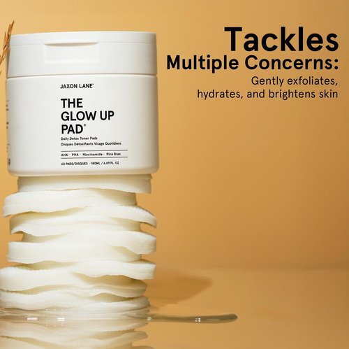 Rice Toner Pads Korean Skin Care Daily Exfoliating Pads for Face: THE GLOW UP Centella AHA PHA Niacinamide Brightening Toner for Mens Skincare, Facial Cleansing, Acne Pores, Dark Spots & Skin Radiance