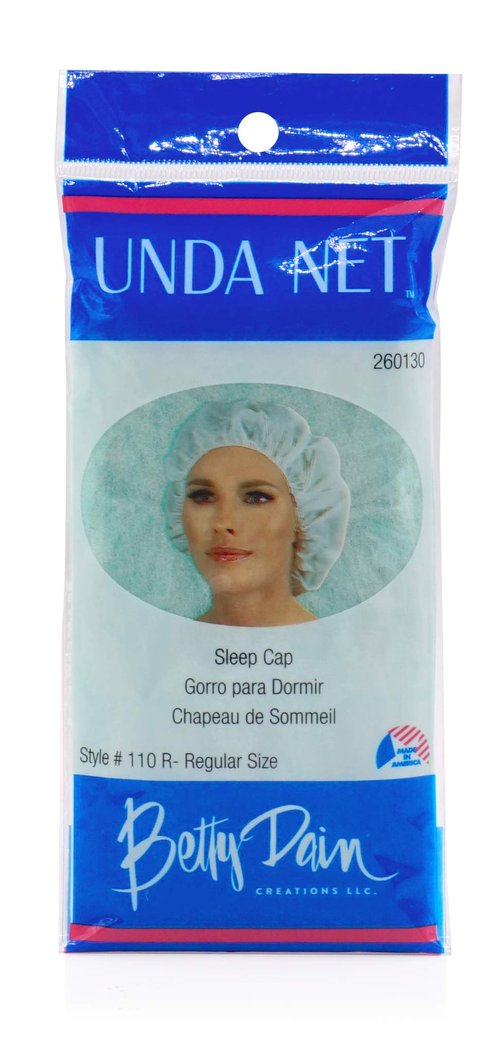 Betty Dain Unda Net Sleep Cap/Hairnet, Non-Woven Breathable Fabric, Protects Hair While You Sleep, Ideal for Industrial and Food Service Environments, Standard, 24 Per Pack