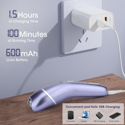 Qreeyx Epilator for Women, 7 in 1 Hair Removal for Women, Body Shaver, Bikini Trimmer, Face Razor, Facial Brush, Face Massage, Foot Callus Remover, IPX7 Waterproof Electric Shavers, Ideal Female Gift