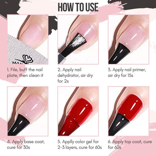Makartt Nail Primer Natural Nail Dehydrator Primer for Acrylic Nails Gel Polish Bundle UV Nail Glue Gel for Fake Nails(Curing Needed), 3 in 1 Super Strong Acrylic Nails Glue