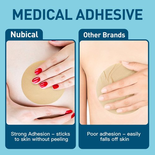 6 Pack Silicone Scar Removal Sheets for Breast - Breast Silicone Scar Sheets Tape - Breast Reduction After Surgery for Scars, Breast Augmentation Post Surgery Supplies for Scar Treatment (blue)