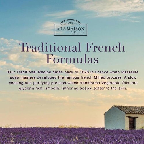 A LA MAISON French Liquid Hand Soap RefilL - Natural Hand Wash Made with Essential Oils - Biodegradable, Plant-Based, Vegan, Cruelty-Free (33.8 Fl Oz Pouch, 2 Pack, Provence Lemon)
