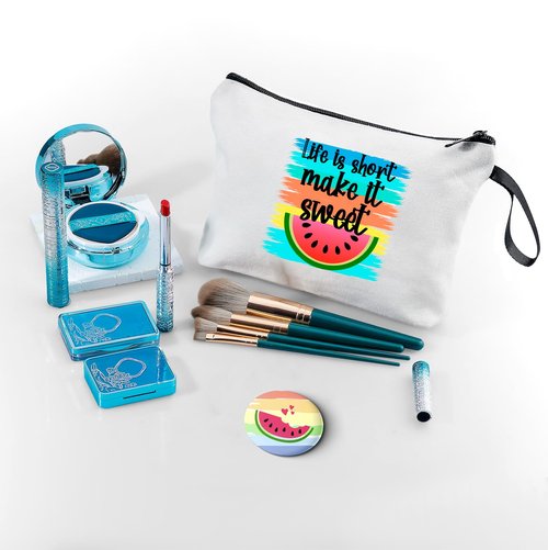 KONSOM Gifts for Friends Women,Funny Gifts for Women,Sister Gifts,Makeup Bag with Mirror,Womens Birthday Gifts,Special Gifts for Women,Gifts for Her,Womens Gifts Unique,Fun Gifts,Strong Woman Gifts