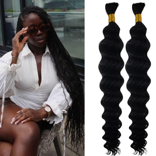 Boho Human Braiding Hair Curly for Boho Braids Human Boho Braiding Hair Boho Curly Hair for Braiding 24 inch