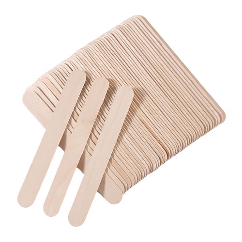 500pcs Wooden Craft Sticks 5.91 Inch Long Natural Wood Popsicle Ice Cream Sticks for DIY Wood Crafts, Jumbo Sticks，Hair Removal and Waxing Supplies,Home Art Projects
