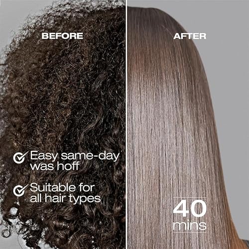 NK Professional Care Keratin Hair Straightening Treatment, Cream, for Sensitive Scalps, Vegan, Formaldehyde Free, 950ml, 32oz, Multicultural Hair