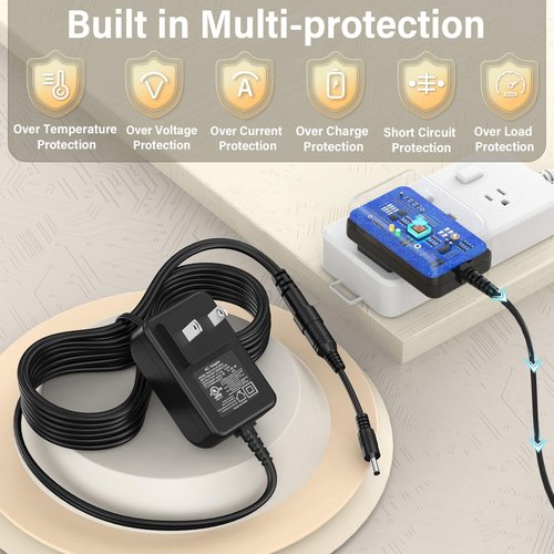 12V Trimmer Charger Replacement Fit for BaByliss PRO FX3 FXX3T Cordless Hair Trimmer Power Cord AC Adapter for BaBy liss PRO FX 3 FXX3C FX3C FX 3C for BabylissPro DSA-12PF09-12FUS 120100 (R) (T) DC12V