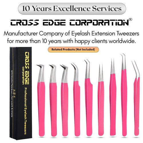 My Lash Tools New Isolation Lash Tweezers For Eyelash Extensions Best for Individual Isolation & Classic Lashes Japanese Stainless Steel Lightweight Precision Lashing Twisers (MattePInkJPs)