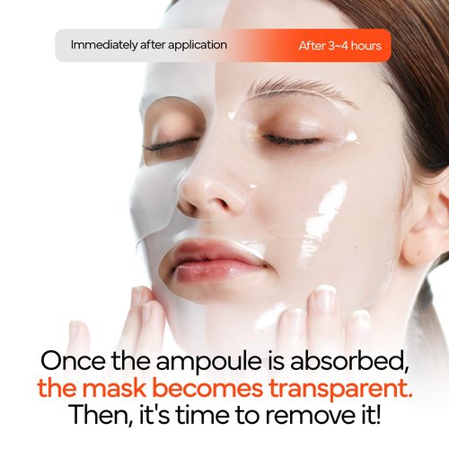 IVOSKIN Collagen Jelly Hydro-bomb Plump Mask, Hydrating 39g x 4ea Real Collagen Mask, Firming and Moisturizing for Glow Skin, Collagen Water over 670,000 ppm