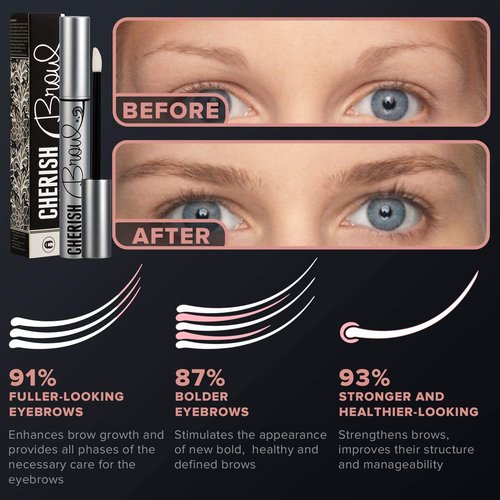Eyebrow Growth Serum - Cherisher | Conditioner That Cherish Your Natural Brows, Make It Bold, Thick And Defined | Enhancer That Stimulates Regrowth New Eyebrows