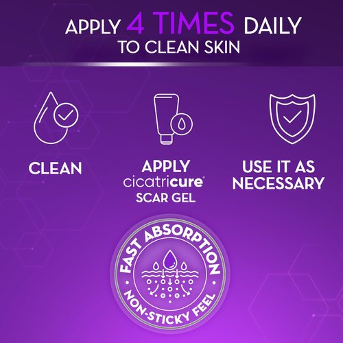 Cicatricure Advanced Scar Gel for Face & Body - Proven Results in 2 Weeks, Scar Treatment for Surgical Scars, Stretch Marks, Scars of Burns and Injuries, Acne Scar Treatment, 2 oz (56g)