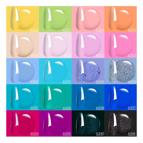 Beetles Gel Nail Polish Kit- 2 Pcs 15ml Black White Colors Polish Set Soak Off Led Polish Nail Art Manicure & Gel Polish Nail Set 20 Colors Fantasyland Collection Pastel Bright Pink Purple Navy Blue