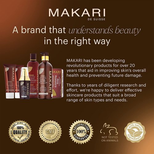 MAKARI Exclusive Active Intense Exfoliating Soap (7oz) | Unify & Illuminate | Advanced Brightening Bar for Dark Spots and Blemishes | Exfoliates Dead Skin Cells and Helps Reveal Natural Skin Radiance